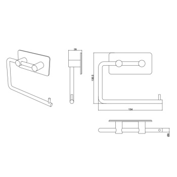 Bathroom Kit Base 200 - Chrome