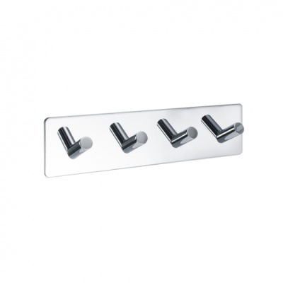 Towel Hook Base 200 4-Hook - Chrome in the group Bathroom Accessories at Beslag Online (60412-21)