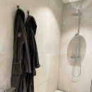 Towel Hook Base 200 1-Hook - Brushed Stainless Steel Finish