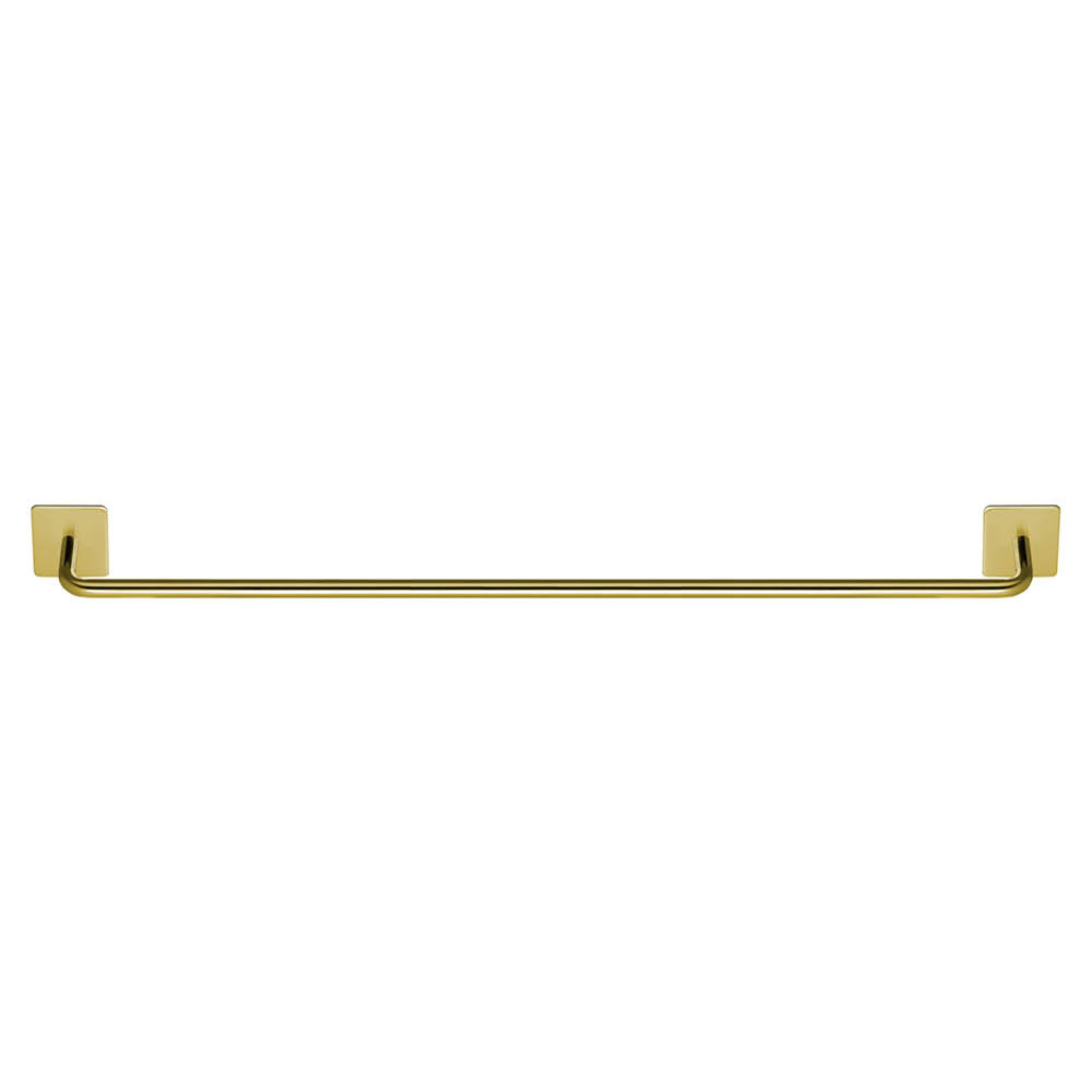 Towel rack Base 200 in polished brass