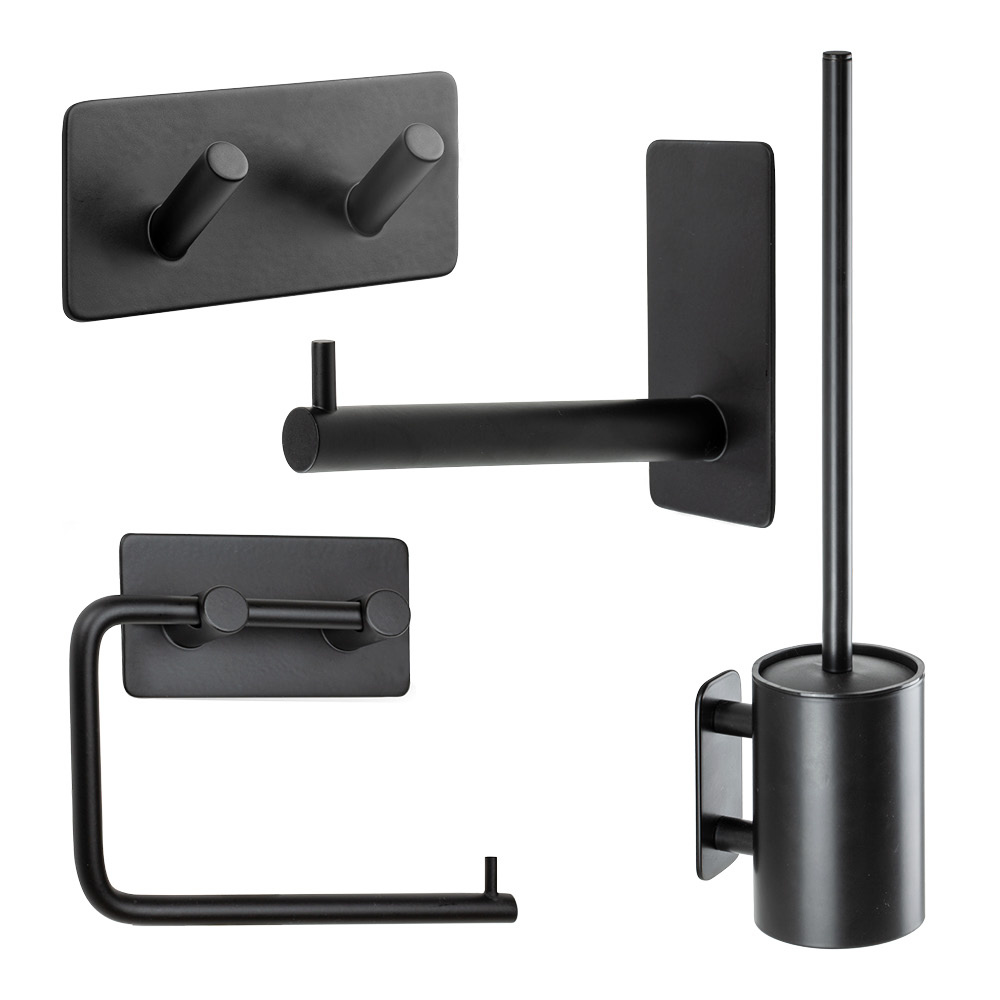 Bathroom Kit Base 200 in matte black from Beslag Design