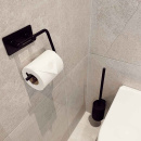 Base 200 Toilet Roll Holder - Matte Black