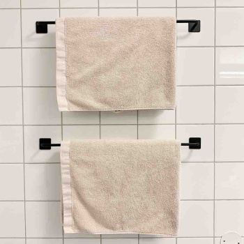 Base 200 Towel Rail - Matte Black