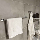 Base 100 Towel Rail - Chrome