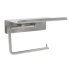 Base Toilet Roll Holder With Shelf - Brushed Stainless Steel Base Toilet Roll Holder With Shelf - Brushed Stainless Steel