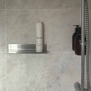 Shower Shelf Base - Brushed Stainless Steel