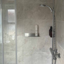 Shower Shelf Base - Brushed Stainless Steel