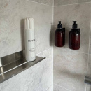 Shower Shelf Base - Brushed Stainless Steel