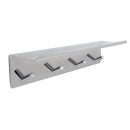 Bathroom hook rack with shelf Base - Chrome