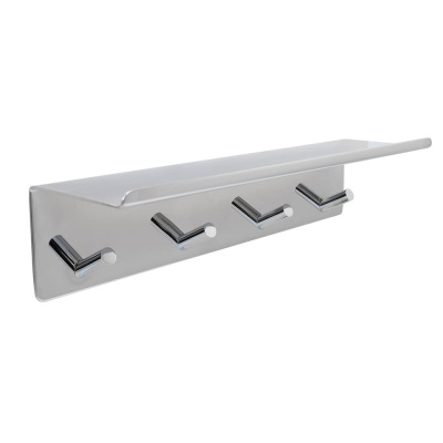 Bathroom hook rack with shelf Base - Chrome in the group Bathroom Accessories / Show all bathroom accessories / Bathroom Shelves at Beslag Online (606067-41)