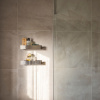 Shower Shelf Base - 300mm - Brushed Stainless Steel