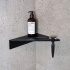 Shower shelf corner Base - Matte Black