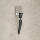 Razor Holder Base - Brushed Stainless Steel