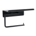 Base Toilet Roll Holder With Shelf - Matte Black Base Toilet Roll Holder With Shelf - Matte Black