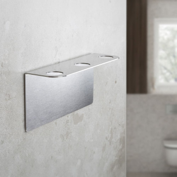 Base Soap Pump Holder Shower - Brushed Stainless Steel