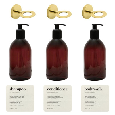 Shower Package Premium Calm - Polished Brass in the group Bathroom Accessories / Show all bathroom accessories / Bathroom Accessories Set at Beslag Online (606091-K)