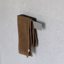 Towel Holder Base - Brushed Stainless Steel