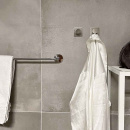 Towel Hook Base 210 1-Hook - Brushed Stainless Steel Finish