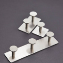 Towel Hook Base 210 1-Hook - Brushed Stainless Steel Finish