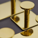 Towel Hook Base 210 1-Hook - Polished Brass