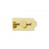 Towel Hook Base 210 2-Hook - Polished Brass