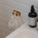 Towel Hook Base 210 2-Hook - Polished Brass