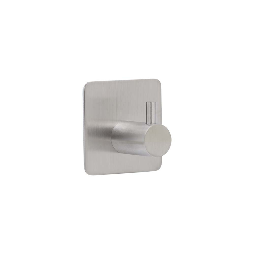 Towel Hook Base 220 1-Hook -  Brushed Stainless Steel Finish