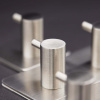 Towel Hook Base 220 1-Hook -  Brushed Stainless Steel Finish