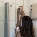 Towel Hook Base 220 1-Hook -  Brushed Stainless Steel Finish