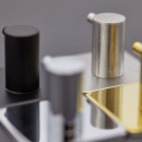 Towel Hook Base 220 1-Hook -  Brushed Stainless Steel Finish