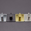 Towel Hook Base 220 1-Hook -  Brushed Stainless Steel Finish