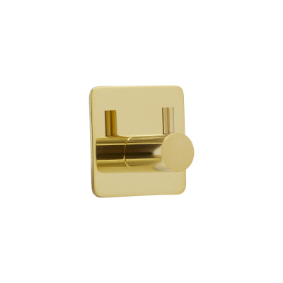 Towel Hook Base 220 1-Hook - Polished Brass in the group Bathroom Accessories / Show all bathroom accessories / Self Adhesive Hooks at Beslag Online (61603-21)