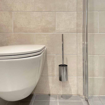 Solid Toilet Brush - Chrome