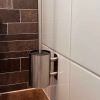 Solid Toilet Brush - Brushed Stainless Steel Finish