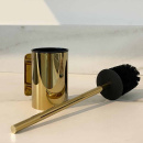 Solid Toilet Brush - Polished Brass