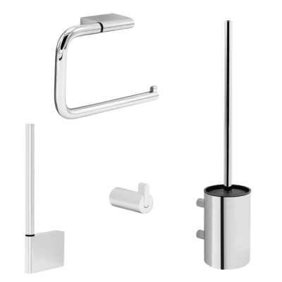Bathroom Kit Flow - Polished Chrome in the group Bathroom Accessories / Show all bathroom accessories / Bathroom Accessories Set at Beslag Online (620035-K)