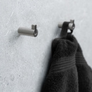 Single Hook Flow - Brushed Nickel