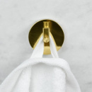 Single Hook Calm - Polished Brass