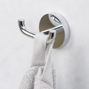 Double Hook Calm - Polished Chrome