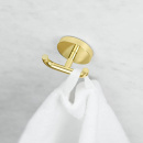 Double Hook Calm - Polished Brass