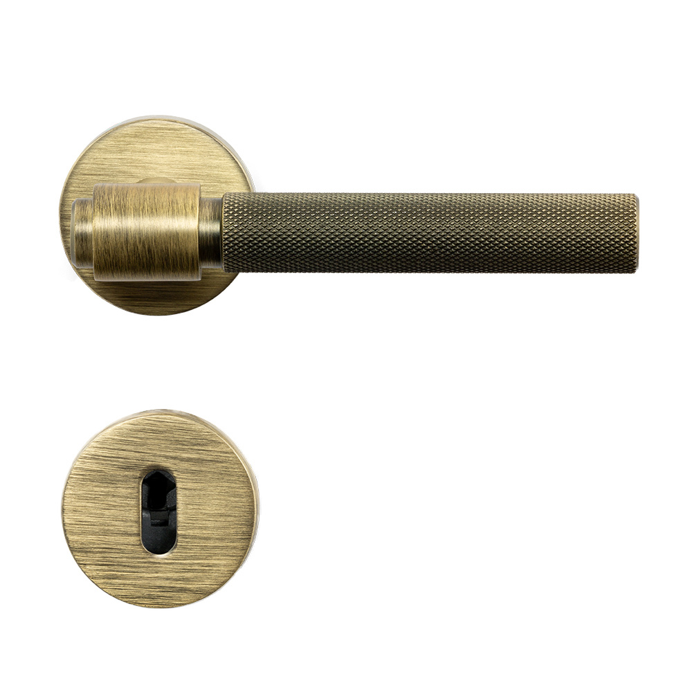 Door handle Helix 200 in antique bronze from Beslag Design