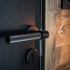 Door Handle Helix 200 - Scandinavian Standard - Black