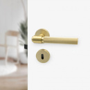 Door Handle Helix 200 - European Standard - Brass