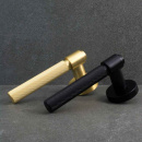 Door Handle Helix 200 - European Standard - Brass