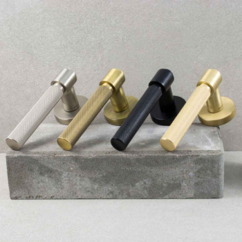 Door Handle Helix 200 - European Standard - Brass