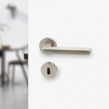 Door Handle Tavira - European Standard - Stainless Steel Finish