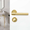 Toilet Lock R - Brushed Brass