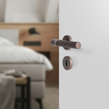 Door Handle Helix 200 Stripe - Dark Bronze