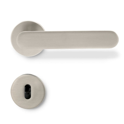 Door Handle Vibe Plain - European Standard - Stainless Steel Look in the group Door handles / Color/Material / Stainless at Beslag Online (752031-41E)