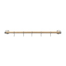 Kitchen Rail Aveny - 600mm - Complete - Oak/Brushed Stainless